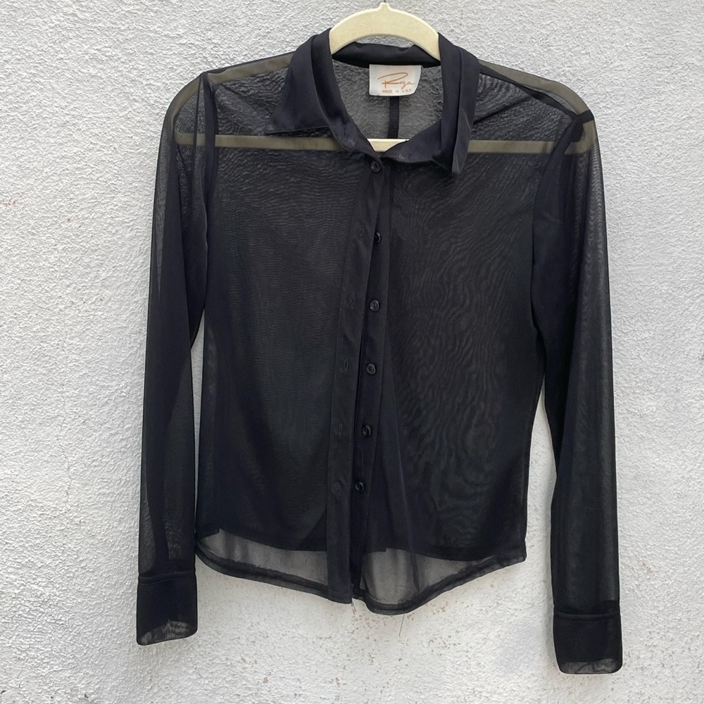Black Sheer Blouse